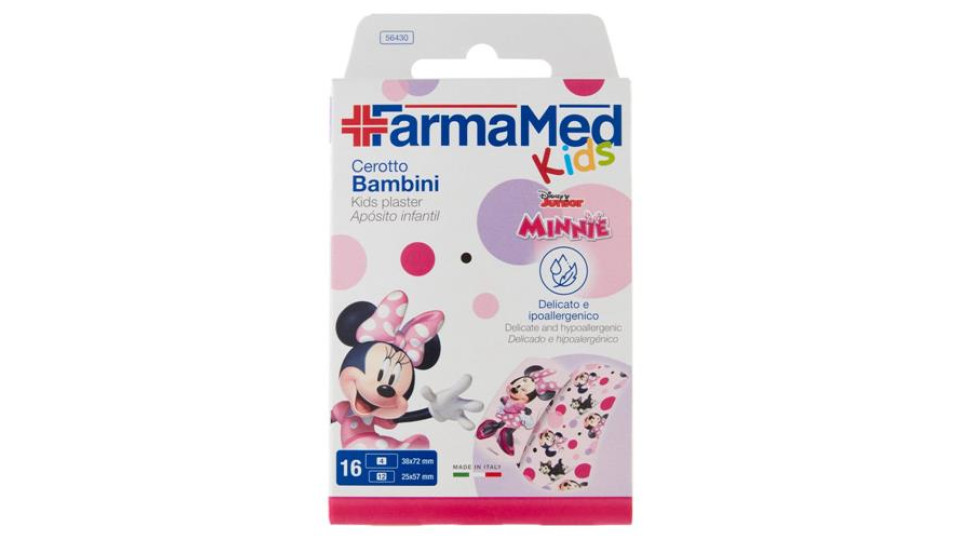 FarmaMed Kids Disney Junior Minnie Cerotto Bambini 16 pz