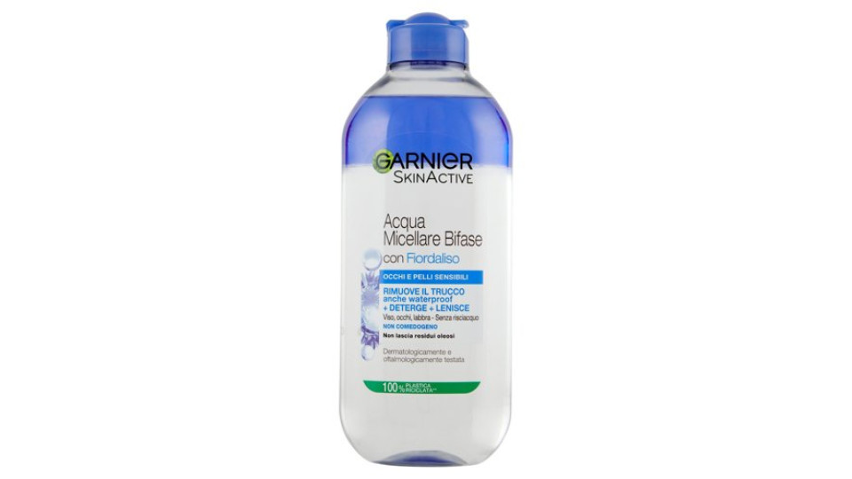 Garnier SkinActive Acqua Micellare Occhi Sensibili, Strucca Deterge Rilassa Senza Risciacquo 400 ml