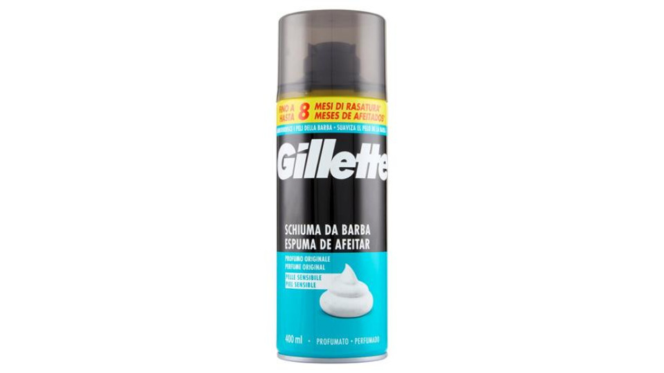 Gillette Schiuma da Barba Pelli Sensibili 400 ml