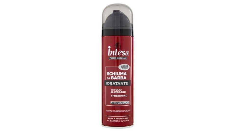 Intesa Pour Homme Schiuma da Barba Idratante con Olio di Avocado e Prebiotico 300 mL