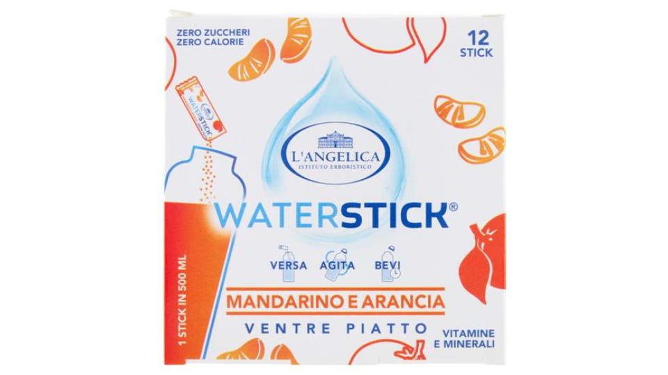 L'Angelica Waterstick Mandarino e Arancia Ventre Piatto 12 x 2 g