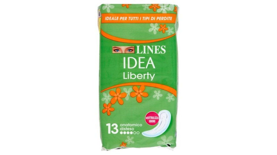 Lines Idea Liberty anatomico disteso 13 pz