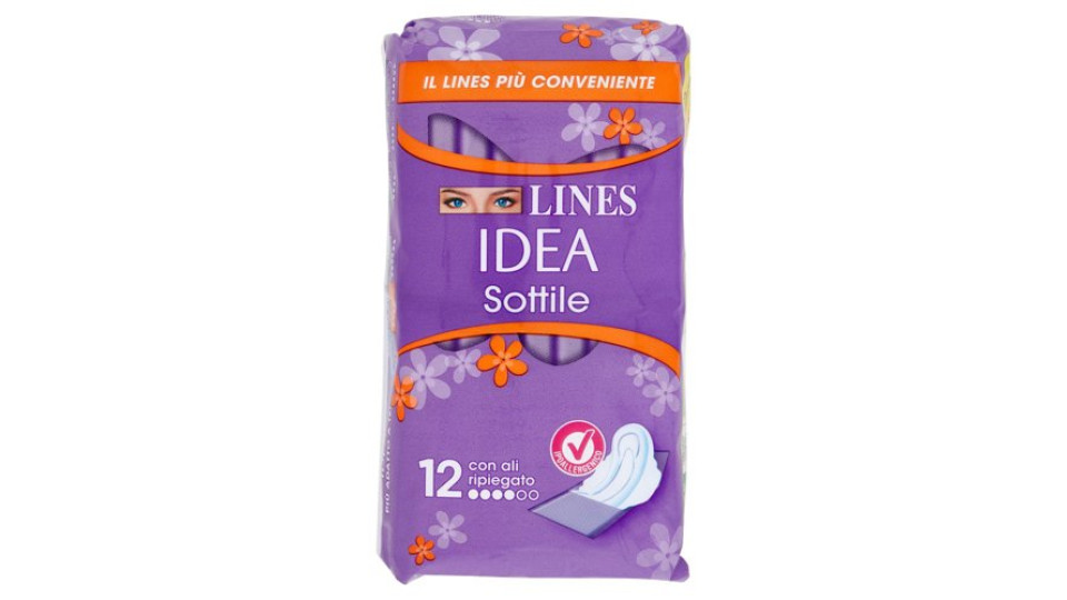 Lines Idea Sottile con ali ripiegato 12 pz