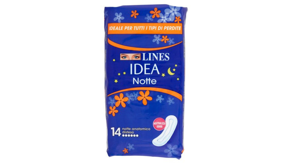 Lines Idea notte anatomico disteso 14 pz