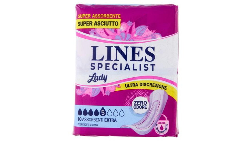 Lines Specialist Lady Assorbenti Extra 10 pz