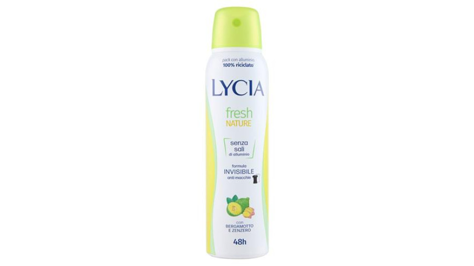 Lycia fresh Nature con Bergamotto e Zenzero deo spray 150 ml