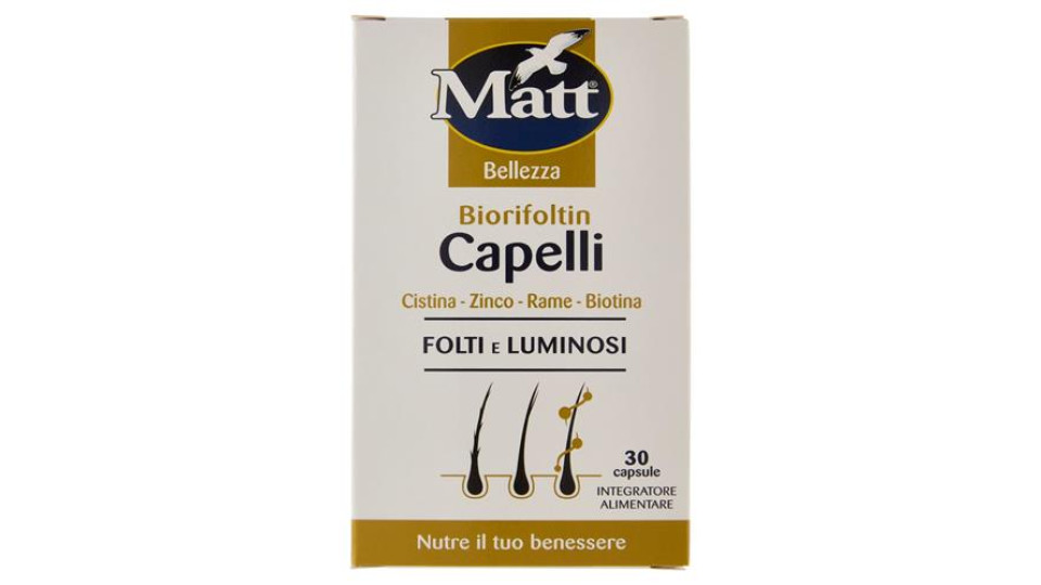 Matt Bellezza Biorifoltin Capelli 30 capsule 16,5 g