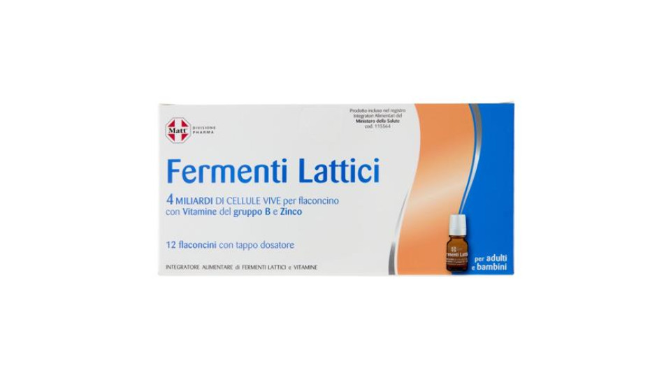 Matt Divisione Pharma Fermenti Lattici 12 flaconcini 84 ml