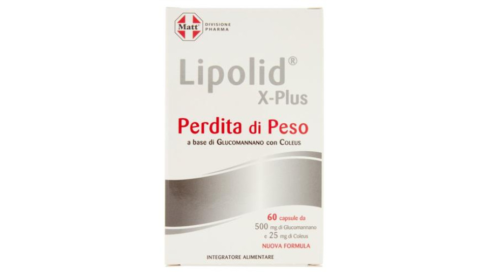 Matt Divisione Pharma Lipolid X-Plus Perdita di Peso 60 capsule 41,4 g