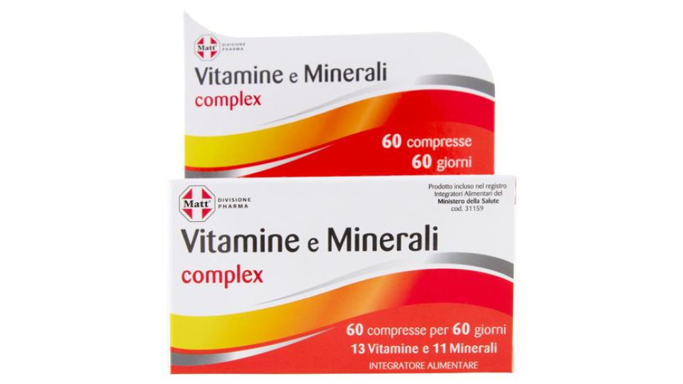 Matt Divisione Pharma Vitamine e Minerali complex 60 compresse 79,8 g