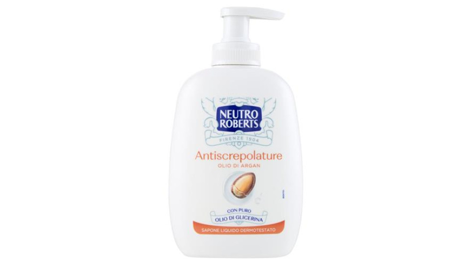 Neutro Roberts Antiscrepolature Olio di Argan Sapone Liquido 200 ml