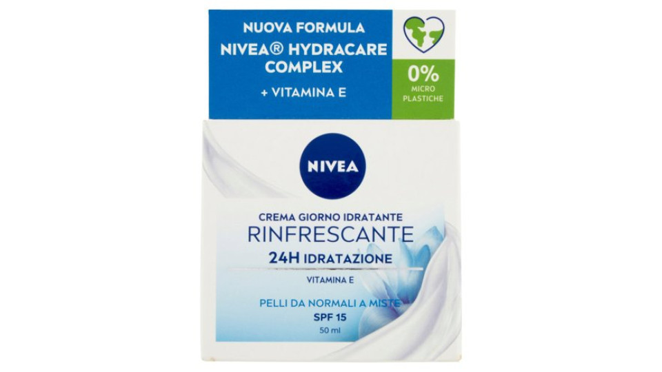 Nivea Crema Giorno Idratante Rinfrescante 24H Idratazione SPF 15 50 ml