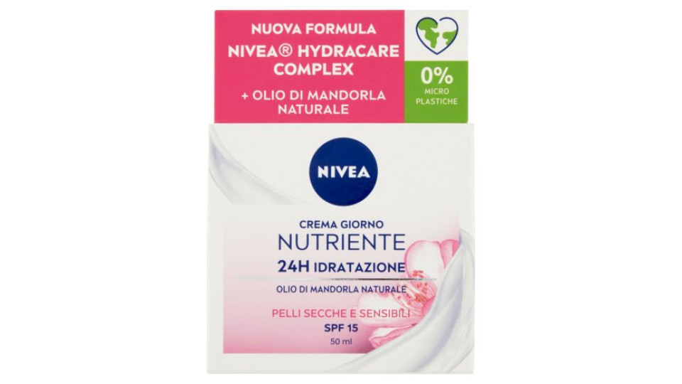 Nivea Crema Giorno Nutriente 24H Idratazione SPF 15 50 ml