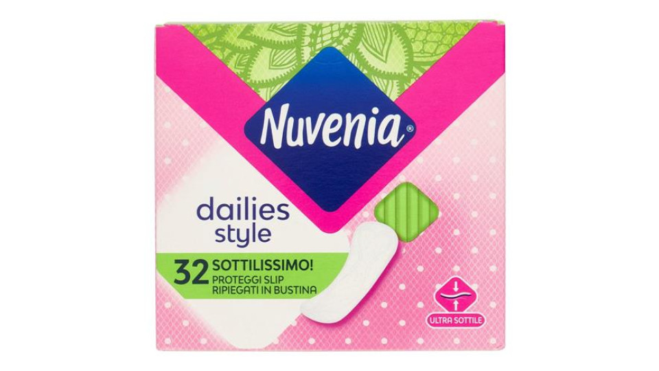 Nuvenia dailies style Sottilissimo! Proteggi Slip Ripiegati in Bustina 32 pz