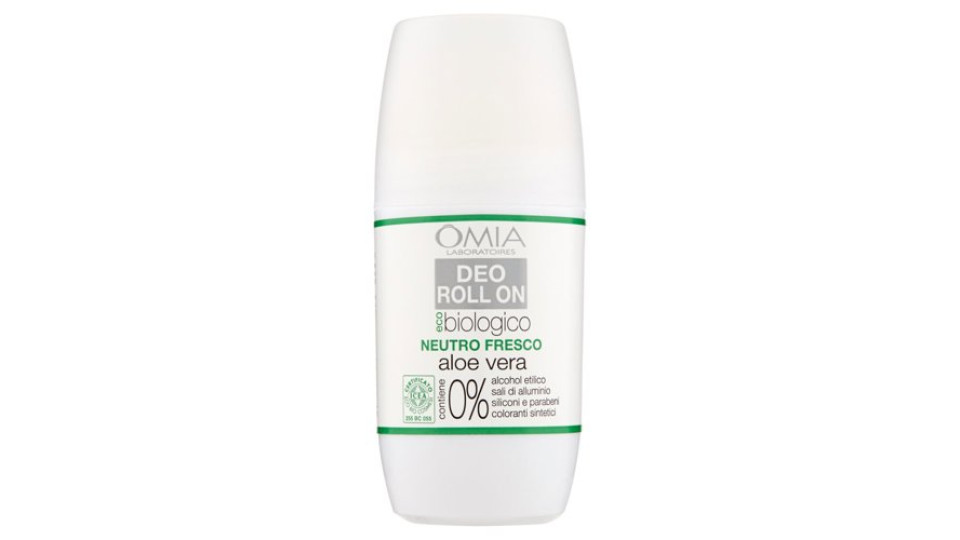 Omia Laboratoires eco biologico Deo Roll On Neutro Fresco aloe vera 50 ml