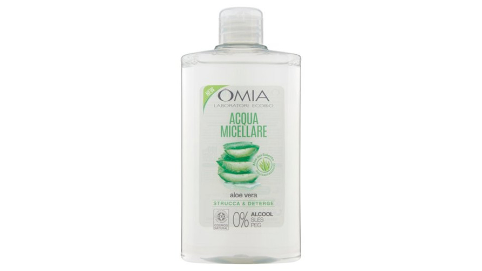 Omia Laboratori Ecobio Acqua Micellare Strucca & Deterge aloe vera 400 ml
