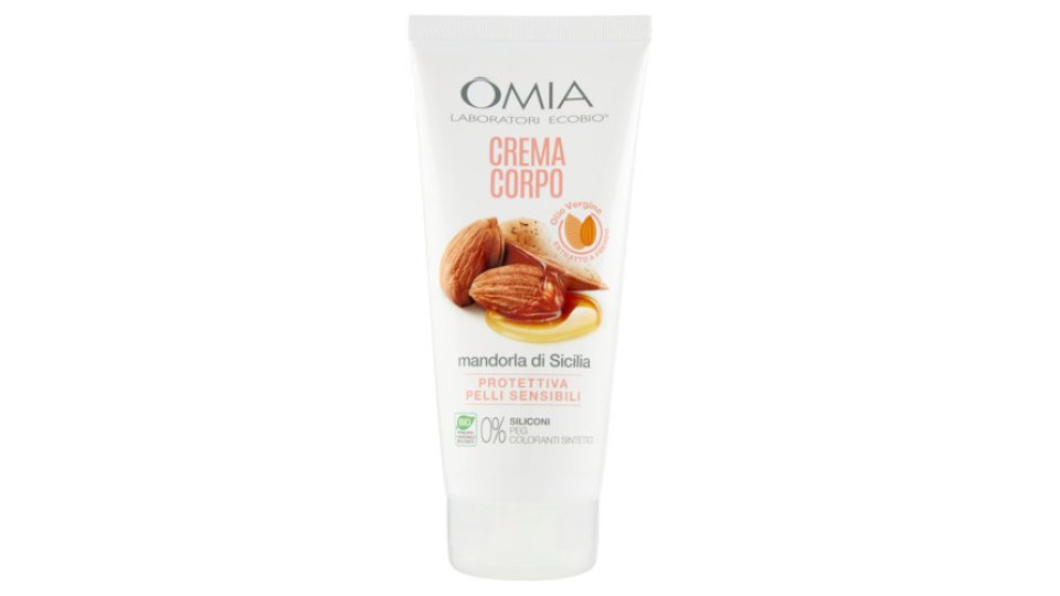 Omia Laboratori Ecobio Crema Corpo mandorla di Sicilia Protettiva 200 ml