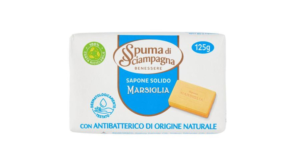 Spuma di Sciampagna Benessere Sapone Solido Marsiglia 125 g