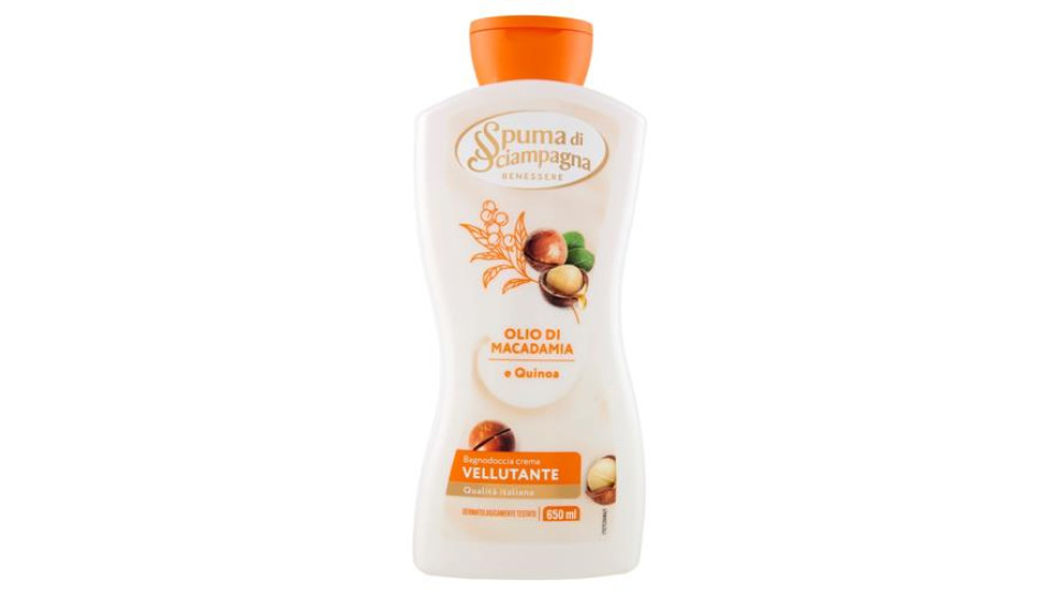 Spuma di Sciampagna Benessere Setificante Bagnodoccia Crema Vaniglia e Perle di Seta 650 ml