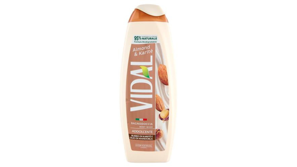 Vidal Almond & Karitè Bagnodoccia Addolcente Burro di Karitè e Olio di Mandorla 500 ml