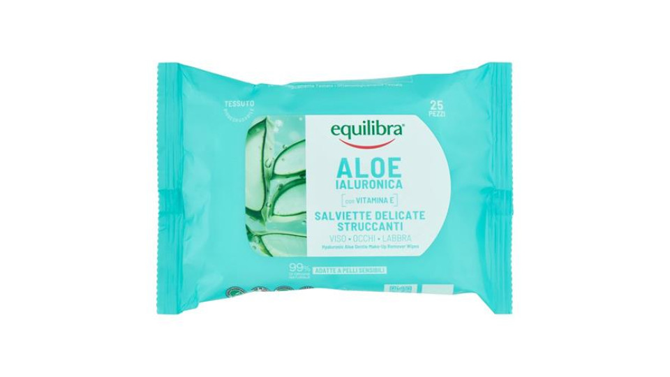 equilibra Aloe Salviette Delicate Struccanti 25 pz