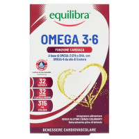 equilibra Omega 3-6 Funzione Cardiaca 32 Capsule 38,4 g