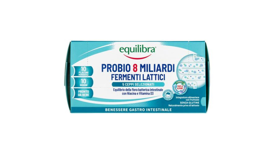 equilibra Probio 8 Miliardi Fermenti Lattici 10 Flaconcini Monodose 100 ml