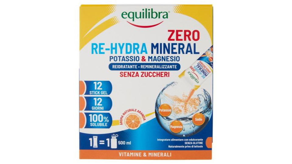 equilibra Re-Hydra Mineral Zero Potassio & Magnesio Stick Gel 12 x 30 ml