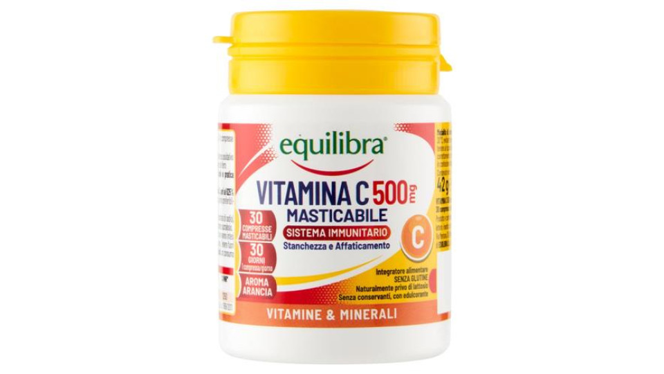 equilibra Vitamina C 500mg Masticabile Sistema Immunitario 30 x 1,4 g