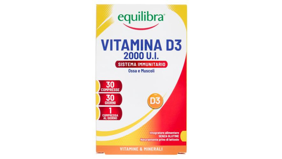 equilibra Vitamina D3 2000 U.I. Sistema Immunitario Compresse 30 x 81 mg