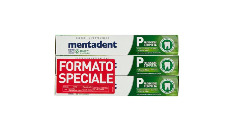 Mentadent P Prevenzione Completa 3 x 75 ml