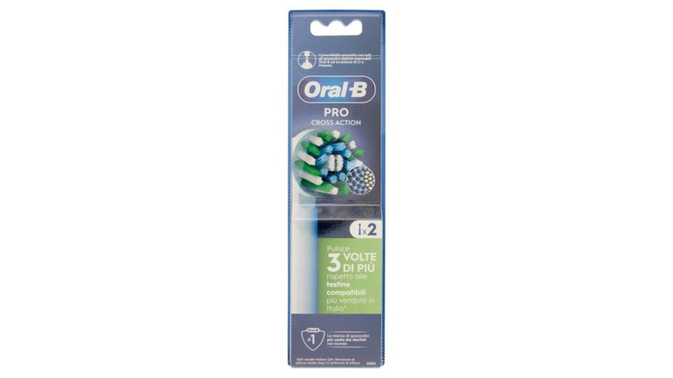 Oral-B Power Refill Spazzolino Elettrico EB 50-2 Cross Action - 2 Refill