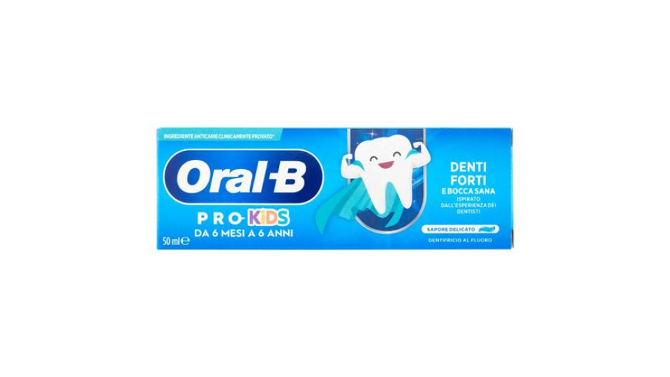 Oral-B Pro-Kids da 6 Mesi a 6 Anni Dentifricio al Fluoro 50 ml