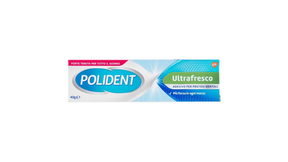 Polident lunga tenuta adesivo per protesi dentiera giornaliera ad alto comfort fino a 12 ore 40gr