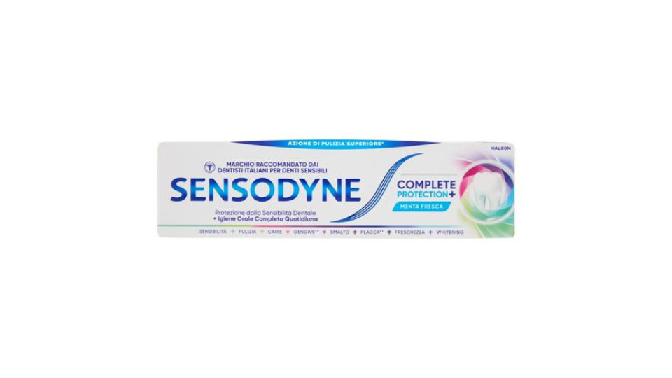 Sensodyne Complete Protection+, Dentifricio Denti Sensibili, Igiene orale completa 75 ml