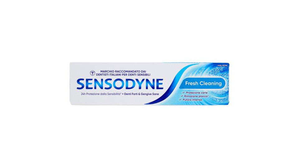 Sensodyne Dentifricio Fresh Cleaning per Denti Sensibili con Tripla Azione di Pulizia, 75 ml