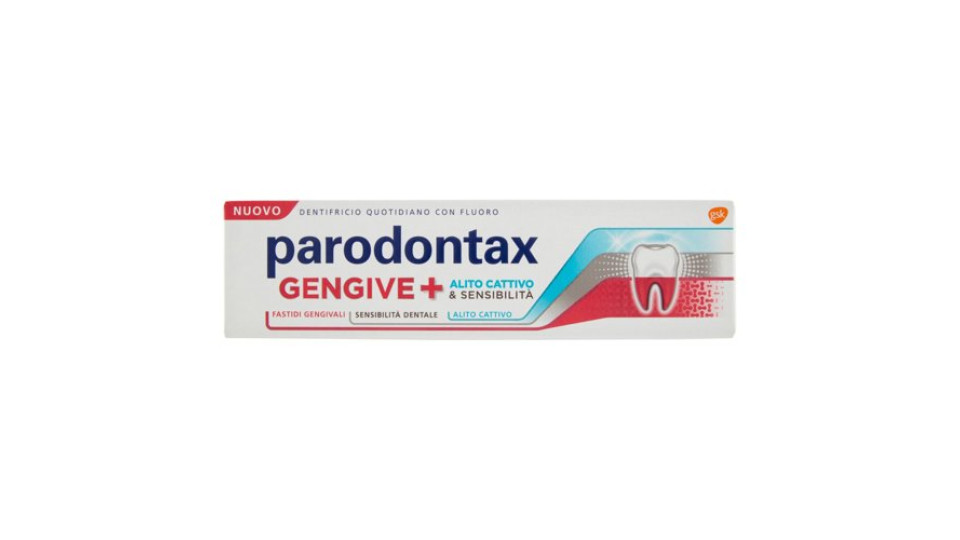 parodontax Dentifricio Quotidiano con Fluoro Gengive + Alito Cattivo & Sensibilità 75 ml