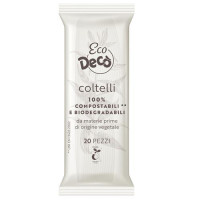 *DECO ECO COLTELLI BIANCHI 20P
