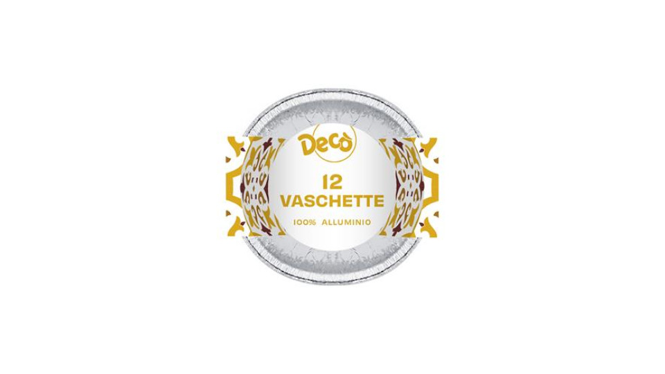 12 Vaschette In Alluminio Per Budino