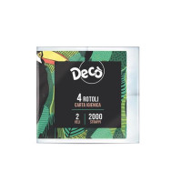 Carta Igienica 4 Rotoli 2 Veli 500 Strappi