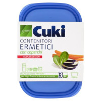 Cuki Conserva Contenitori Ermetici con coperchi 1000 ml 3 pz