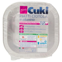 Cuki Presenta Piatti Ciotola in alluminio 15 pz