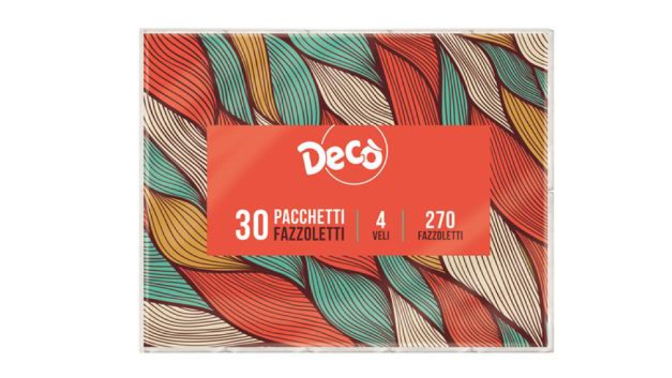 DECO FAZZOLETTI 4V 30X9 30PZ