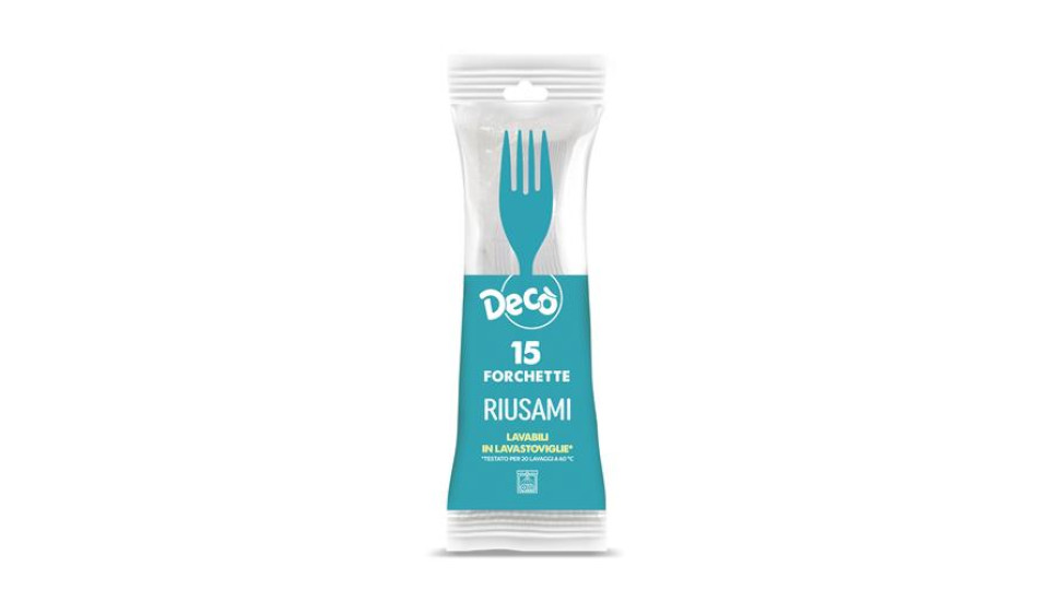 DECO 15 FORCHETTE BIA.RIUT.20L