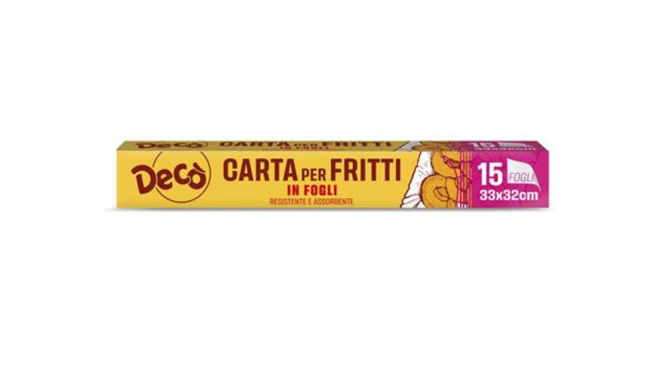 DECO 15FOGLI CARTA FRITT33X32