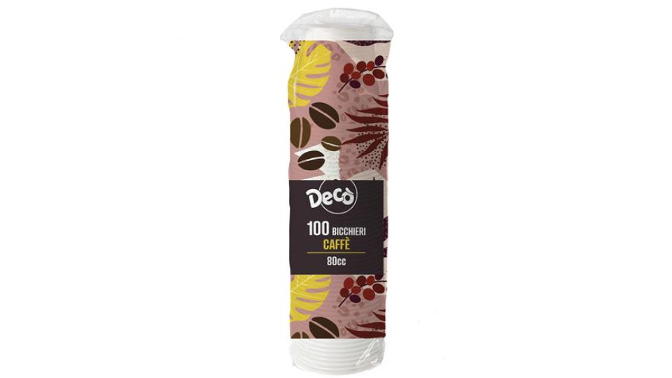 DECO BICCH.CAFFE 80CC 100PZ