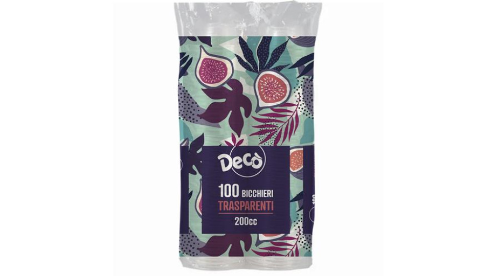 DECO BICCH.TRASP.200CC 2X50PZ