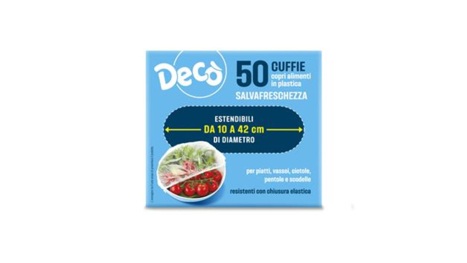 DECO CUFFIE COPRI ALIMEN. 50PZ