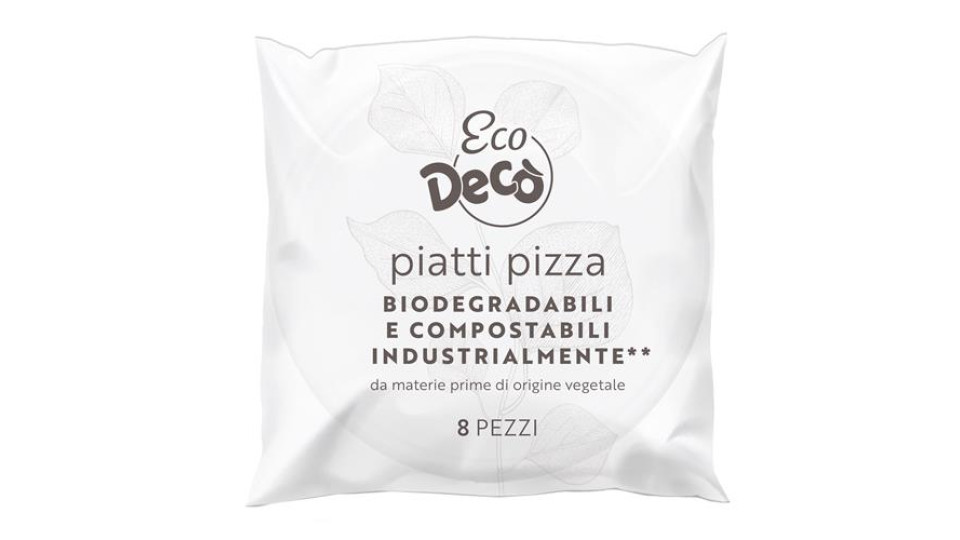 DECO ECO PIATTI PIZZA 8PZ