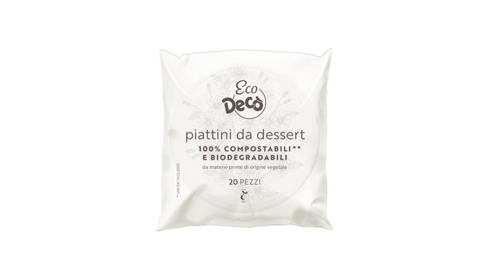 DECO ECO PIATTINI DESS.BIA.20P